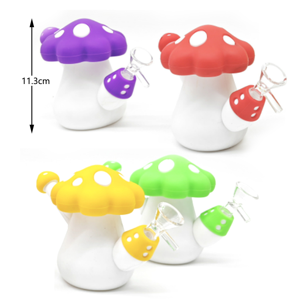 A2077 Mushroom Silicone Pipe Bong