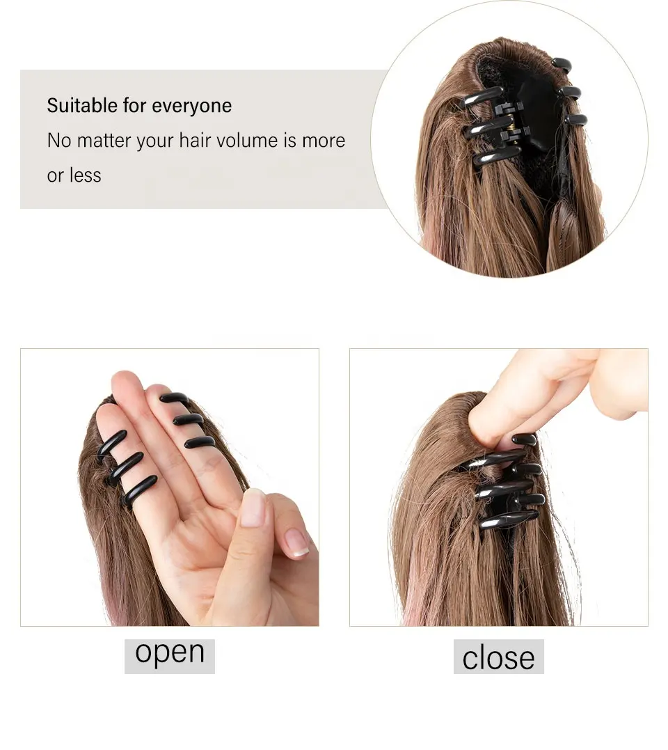 синтетический кудрявый длинный омбре невидимый мгновенный зажим для когтей хвост парик с хвостом удлиненный для кавказских женщин10T24B