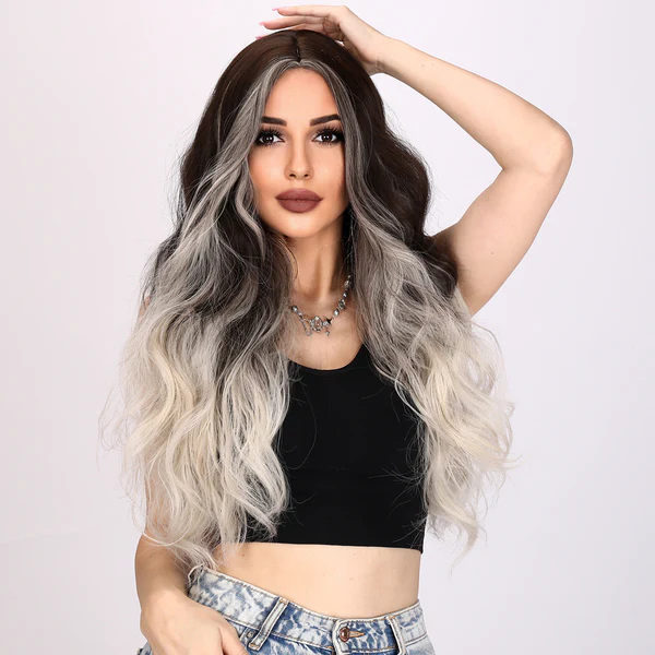 Волнистый синтетический парик