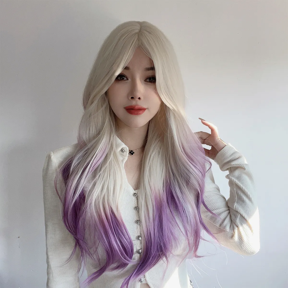 японский корейский темперамент коричневый воздушный челка кудрявая шаль высокотемпературный шелковый парик перуанский парик