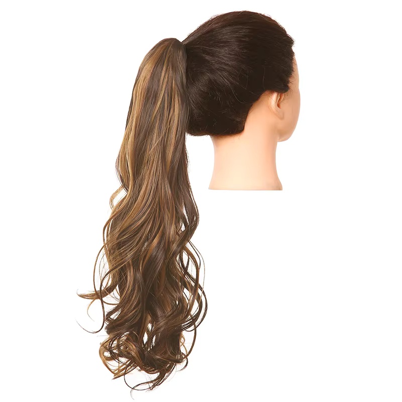 синтетический кудрявый длинный омбре невидимый мгновенный зажим для когтей хвост парик с хвостом удлиненный для кавказских женщин 4BH27