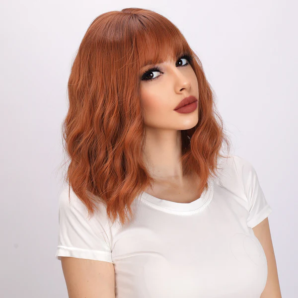 Европейский и американский парик из кудрявых волос с волнами ветра короткий парик из высокотемпературного шелка-это модно.