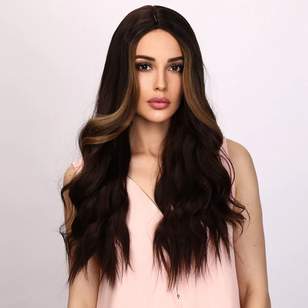 2023 Лидер продаж европейский и американский модный парик черный окрашенный волнистый кудрявый парик женские парики