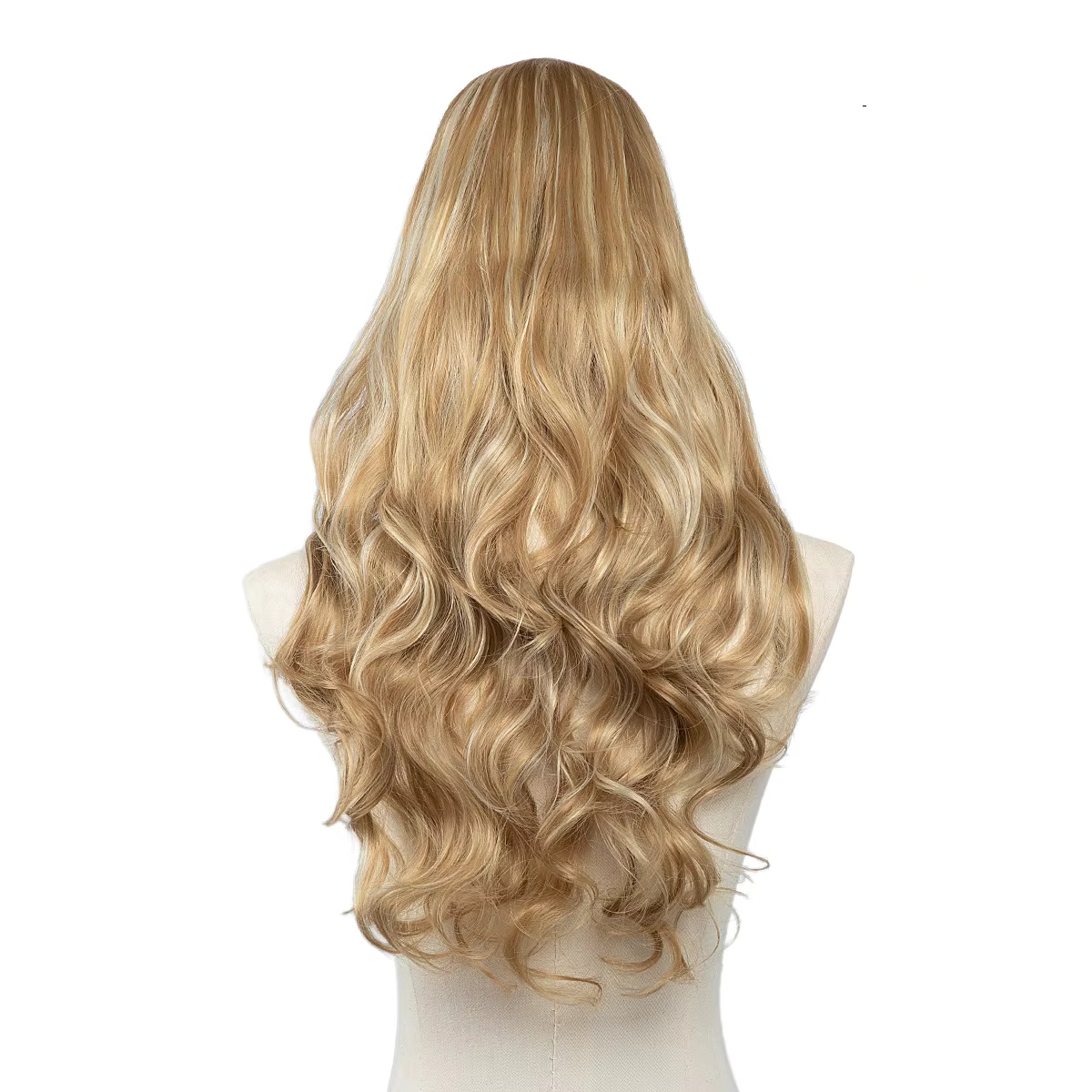 U-образная часть парик волна тела полу-U-образная форма синтетическая волна тела без клея предварительно вытягивается женская натуральная линия роста волос  22Н613