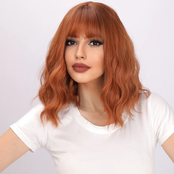 Европейский и американский парик из кудрявых волос с волнами ветра короткий парик из высокотемпературного шелка-это модно.