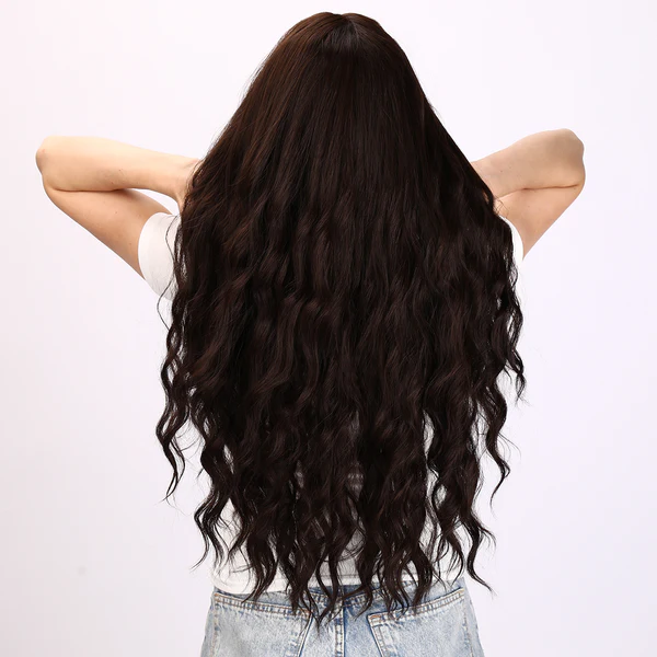 2023 Лидер продаж, парики со смайлами, европейские и американские модные парики, черные волнистые вьющиеся волосы, женские парики