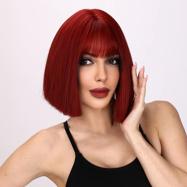 Оптовая продажа, Лидер продаж, популярный модный парик SMILCO, европейский и американский винный парик с красной волной на голове, парик из кружева, продавцы