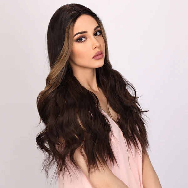 2023 Лидер продаж европейский и американский модный парик черный окрашенный волнистый кудрявый парик женские парики