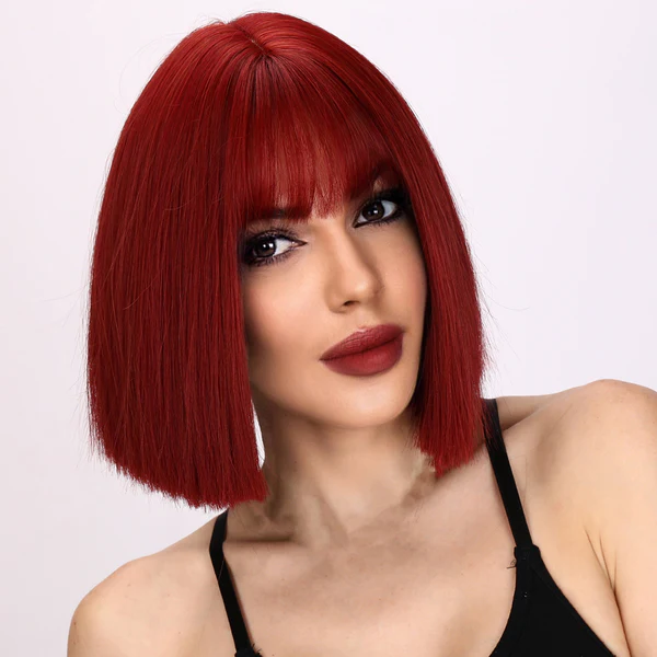 Оптовая продажа, Лидер продаж, популярный модный парик SMILCO, европейский и американский винный парик с красной волной на голове, парик из кружева, продавцы