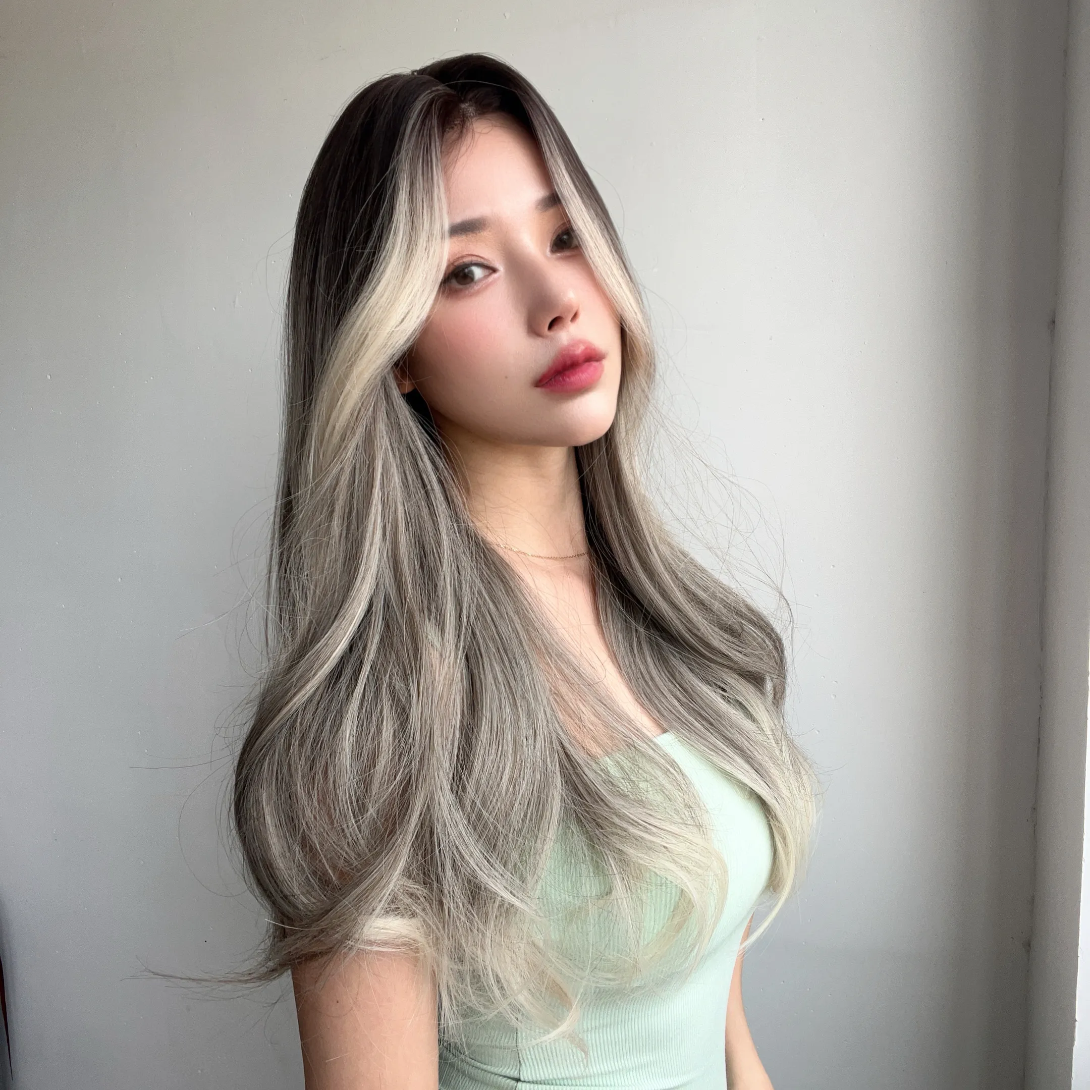 Продукция и популярные технологии небольшое количество кружева серебристо-серого градиента каждый день, натуральный износ париков из химического волокна