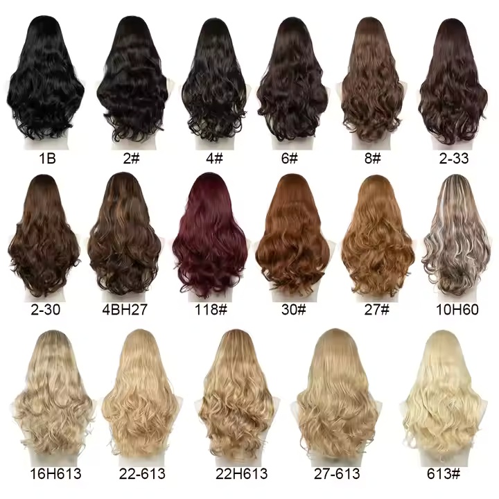 U-образная часть парик волна тела полу-U-образная форма синтетическая волна тела без клея предварительно вытягивается женская натуральная линия роста волос613#