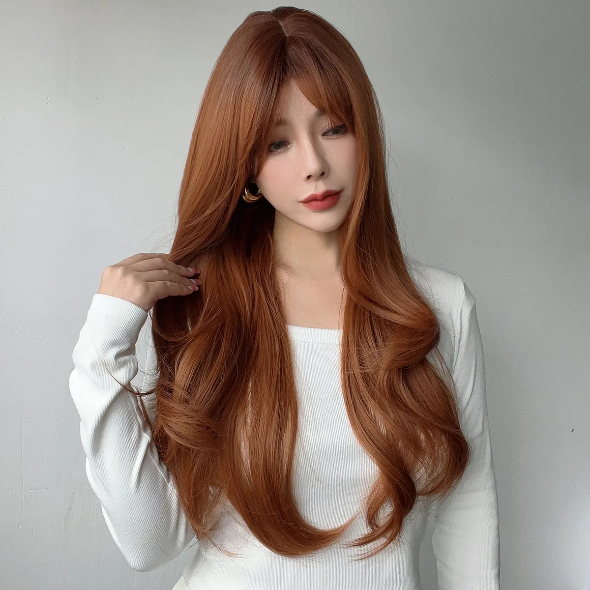 европейские и американские модные парики черные и светлые градиентные локоны для женщин черные женские парики