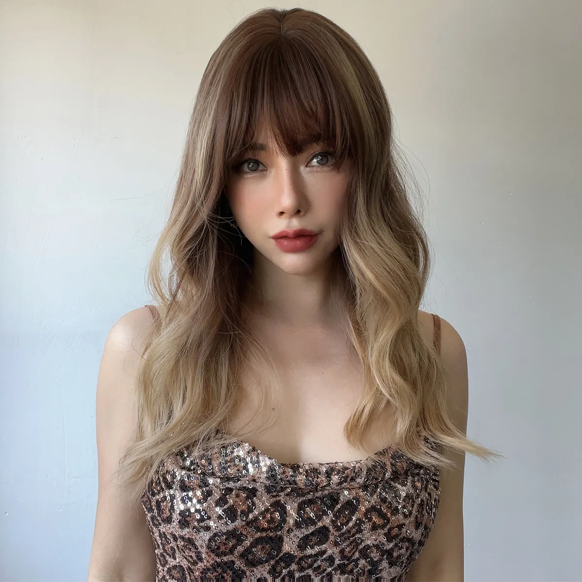 Оптовая цена тканые парики волнистые парики синтетические парики с челкой женские парики