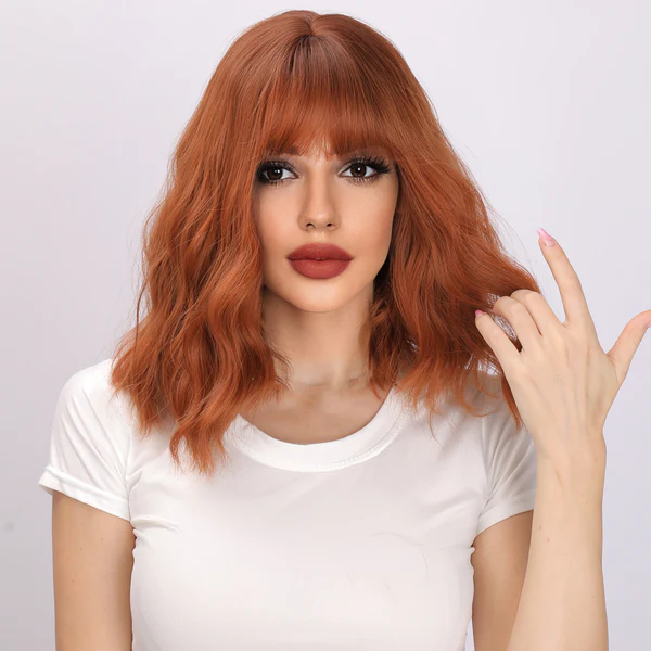 Европейский и американский парик из кудрявых волос с волнами ветра короткий парик из высокотемпературного шелка-это модно.