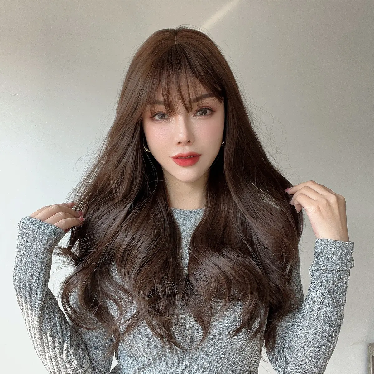 Европейские и американские модные парики черные коричневые волнистые кудрявые волосы женские парики кружевные парики спереди