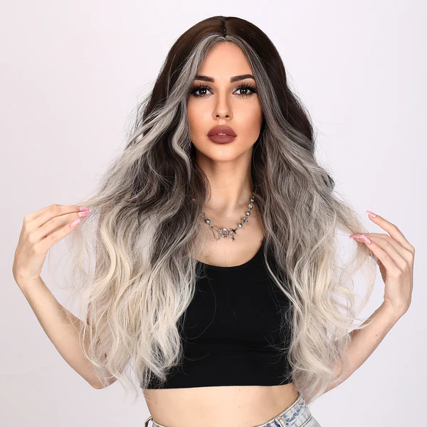 Волнистый синтетический парик