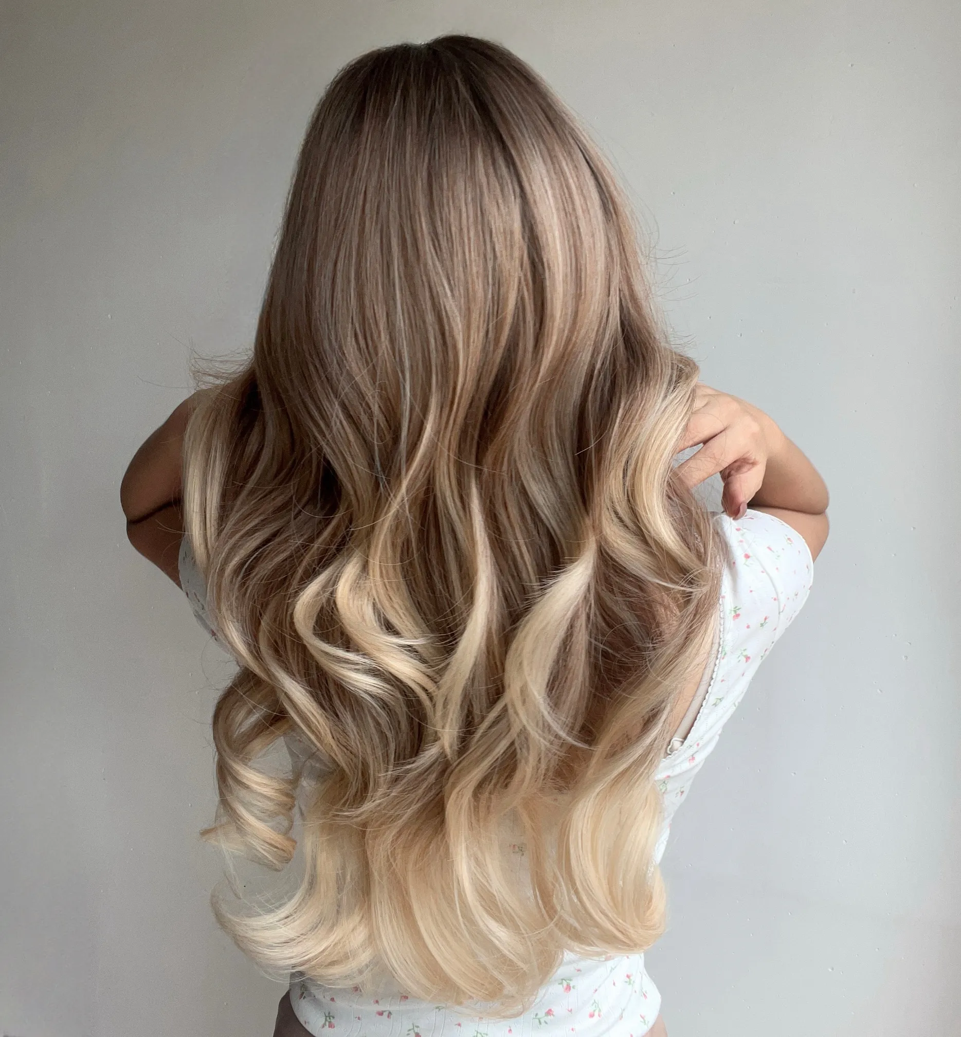 дюймовый коричневый градиентный женский длинноволновой раздельный парик синтетический термостойкий волокнистый парик для повседневной вечеринки