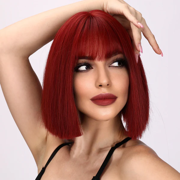 Оптовая продажа, Лидер продаж, популярный модный парик SMILCO, европейский и американский винный парик с красной волной на голове, парик из кружева, продавцы