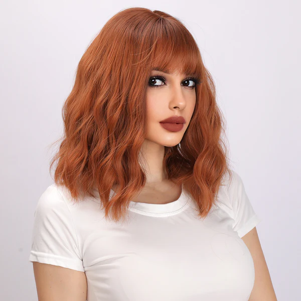 Европейский и американский парик из кудрявых волос с волнами ветра короткий парик из высокотемпературного шелка-это модно.