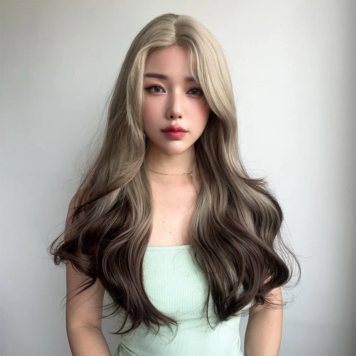 Новая технология Маленькое кружево Крючок для рук Черный Коричневый Высокая Яркость Кудрявый Высокотемпературный Шелковый Материал Химическое волокно Парик