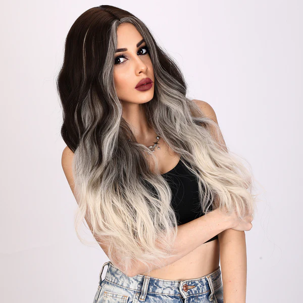 Волнистый синтетический парик