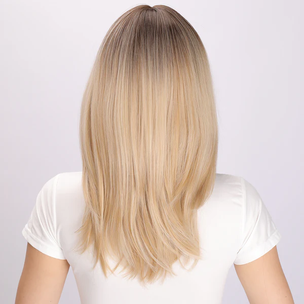Парик длинный блонд песочный светлый золотистый