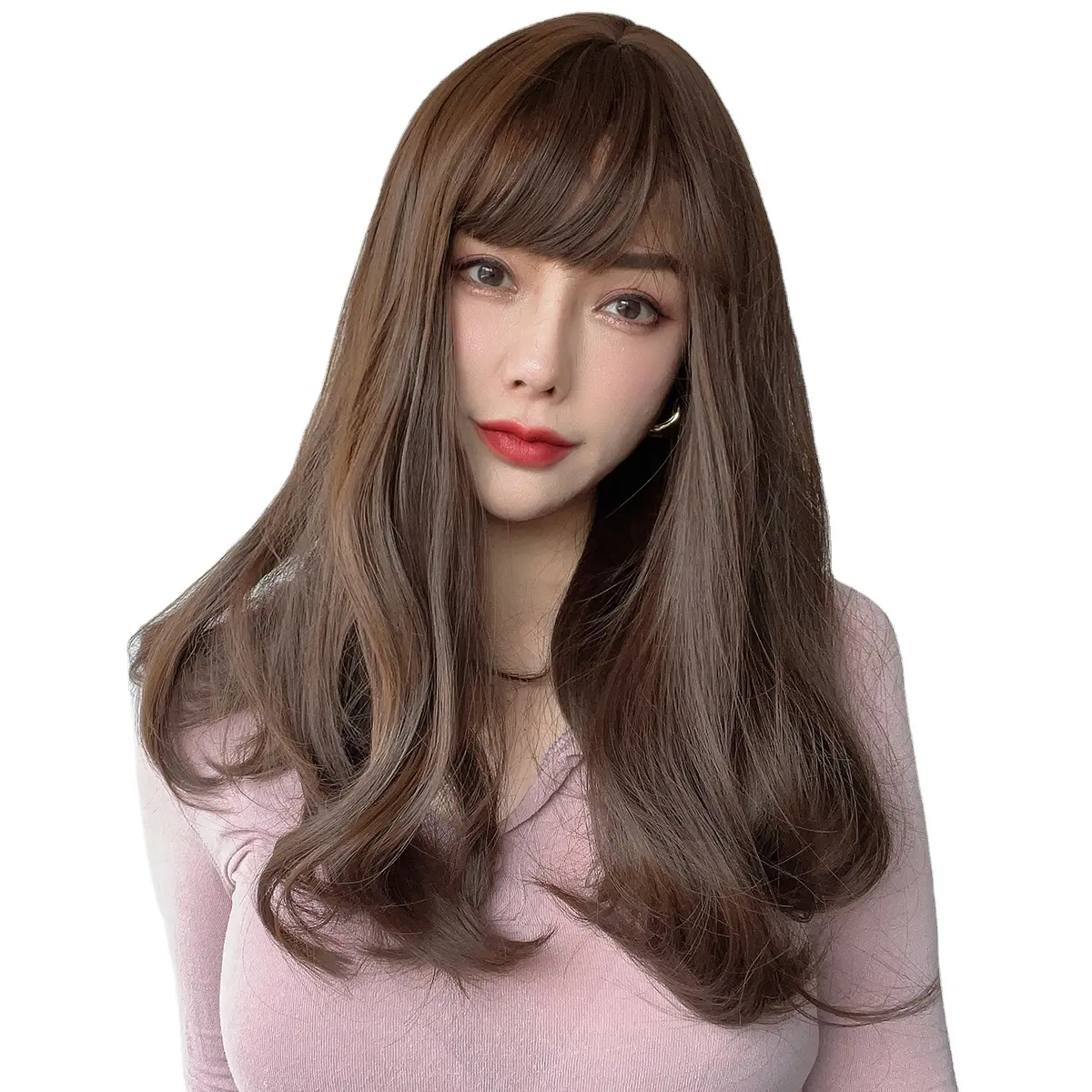 Горячая распродажа Азиатский стиль модные парики медово-коричневый кудрявые парики женский набор париков отправлен со склада в Калифорнии