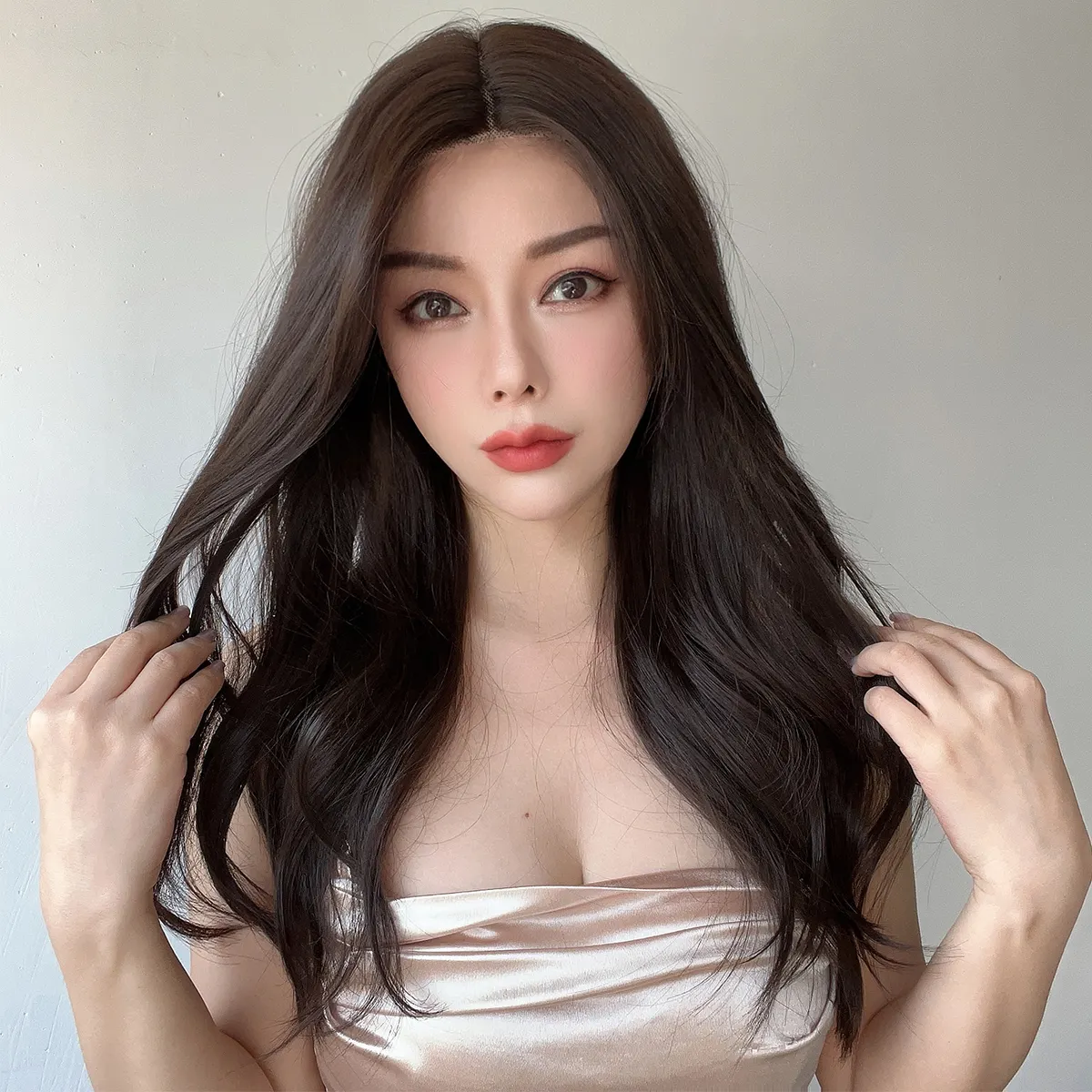 Горячая волна тела Девственная кутикула выравнивание Перуанское кружево Поставщик волос HD Кружево Передний Парик Черный Женский FUTERA Кружевной Парик SM9012