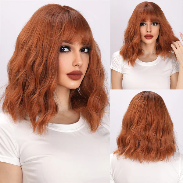 Европейский и американский парик из кудрявых волос с волнами ветра короткий парик из высокотемпературного шелка-это модно.