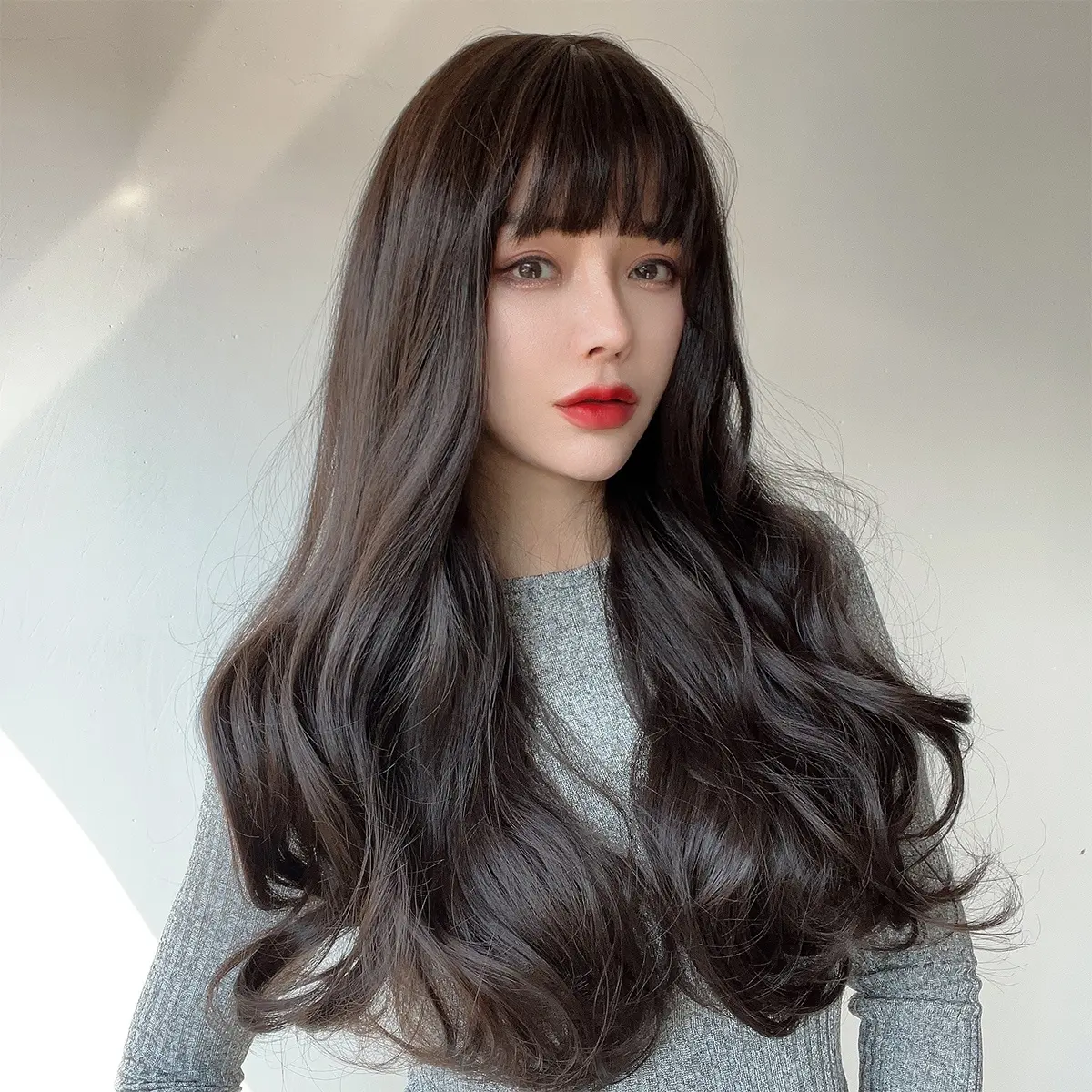 2024 Горячие продажи Европейские и американские модные парики Черные волнистые кудрявые парики Еврейские парики Женщины