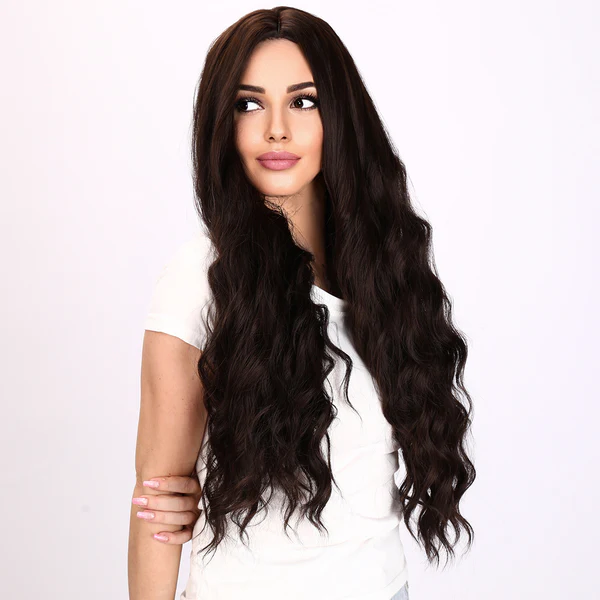 2023 Лидер продаж, парики со смайлами, европейские и американские модные парики, черные волнистые вьющиеся волосы, женские парики