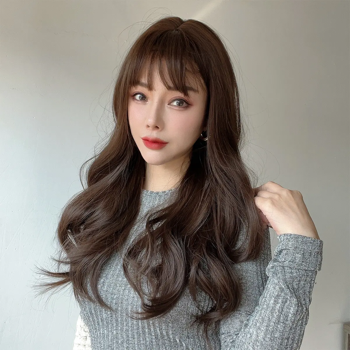 Европейские и американские модные парики черные коричневые волнистые кудрявые волосы женские парики кружевные парики спереди