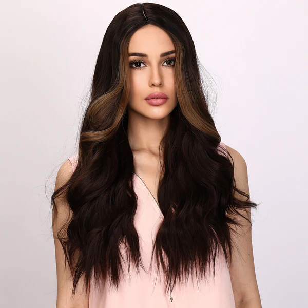 2023 Лидер продаж европейский и американский модный парик черный окрашенный волнистый кудрявый парик женские парики