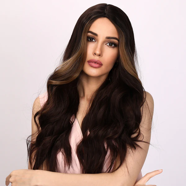 2023 Лидер продаж европейский и американский модный парик черный окрашенный волнистый кудрявый парик женские парики