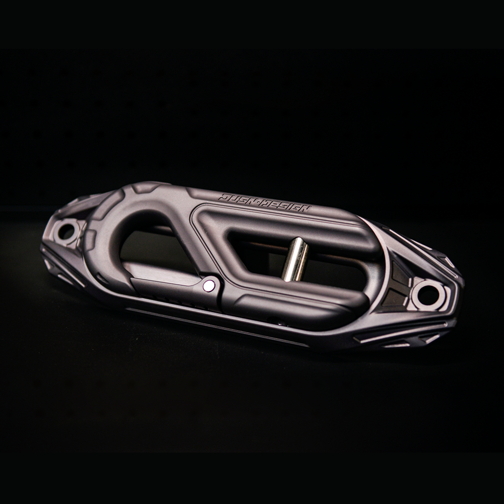 Truck Winch Hawse Fairlead W/Towing Hook for Synthetic Rope off Road Jeep GMC Nissan Mazda Chevy Toyota Ford Dodge RAM Accessories Cable Rollers Guide Parts - Aluminium - JUSNDESIGN