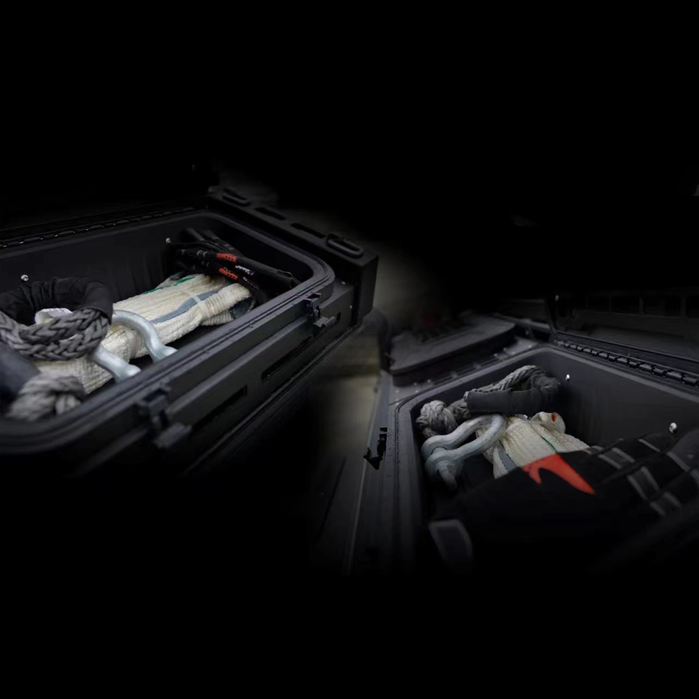 Truck Bed Organizers and Storage System for Jeep Wrangler JT Pickup Back Tool Box Bin Rack Basket - JUSNDESIGN