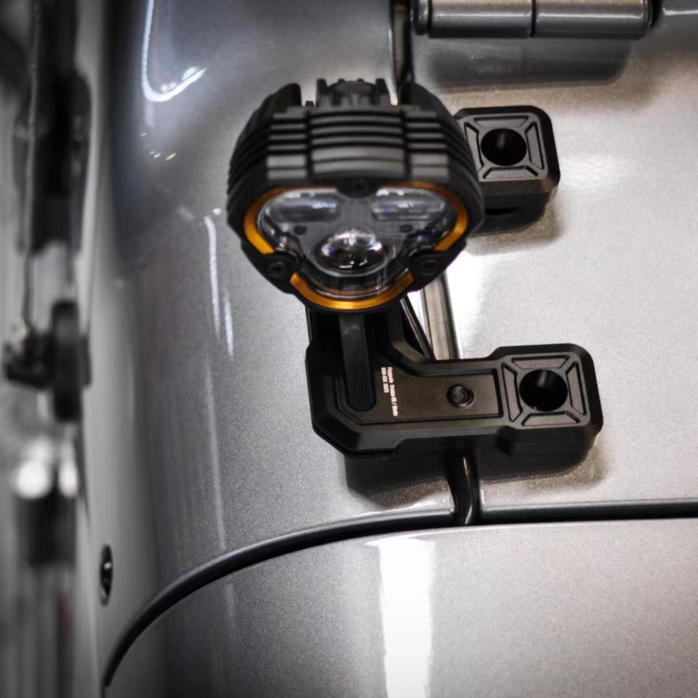 LED Ditch Spot Lights Mounting Bracket for Jeep Wrangler Gladiator JT JL Hood A Pillar Mounts Pod Auxiliary Light Bar Brackets - 1 Pair - JUSNDESIGN