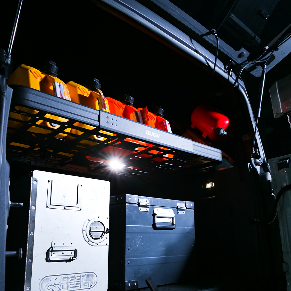 Rear Cargo Storage Basket for Ford Bronco Interior Luggage Shelf Truck Trunk Rack Tray Organizer Carrier - JUSNDESIGN