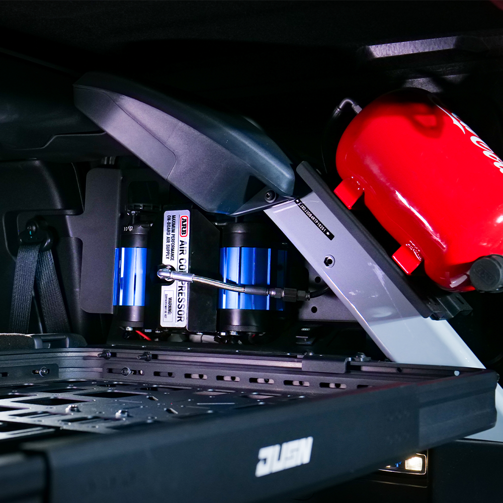 Rear Cargo Storage Basket for Ford Bronco Interior Luggage Shelf Truck Trunk Rack Tray Organizer Carrier - JUSNDESIGN