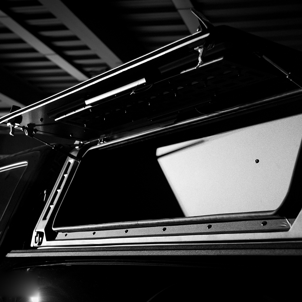 Pickup Truck Bed Canopy for Toyota Tundra Tacoma Stainless Hard Top W/ Light - JUSNDESIGN