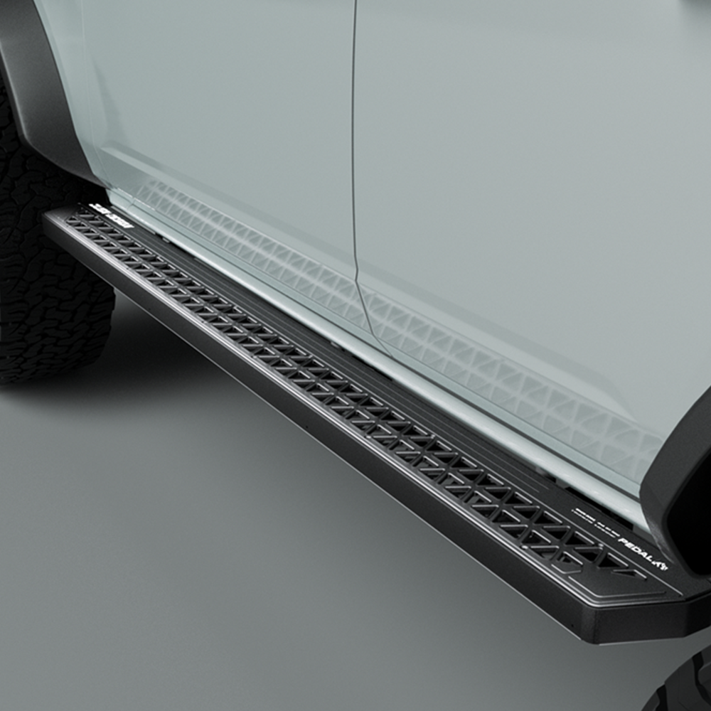 Truck Running Boards for Ford Bronco 2021 2022 2023 2024 2025 w/ w/o Rock Rails, Side Steps Bars Sliders - 1 Pair - JUSNDESIGN