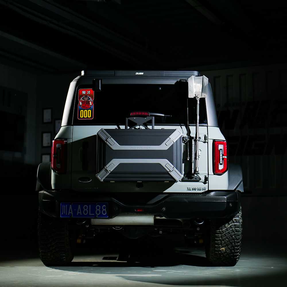 Shovel Holder for Ford Ranger Tailgate Flag Pole Bracket Mounting - JUSNDESIGN