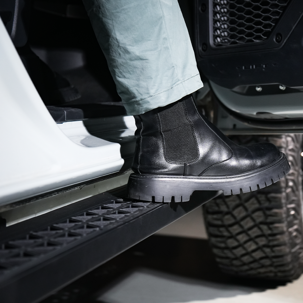 Truck Running Boards for Ford Bronco 2021 2022 2023 2024 2025 w/ w/o Rock Rails, Side Steps Bars Sliders - 1 Pair - JUSNDESIGN