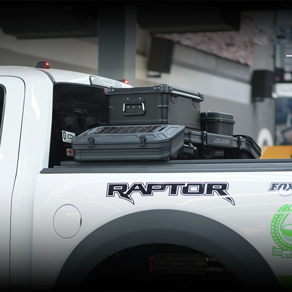 Rear Trunk Cargo Luggage Racks for Toyota Tundra Hilux Tacoma Bed Storage Tool Box Carrier on Tonneau Cover - JUSNDESIGN