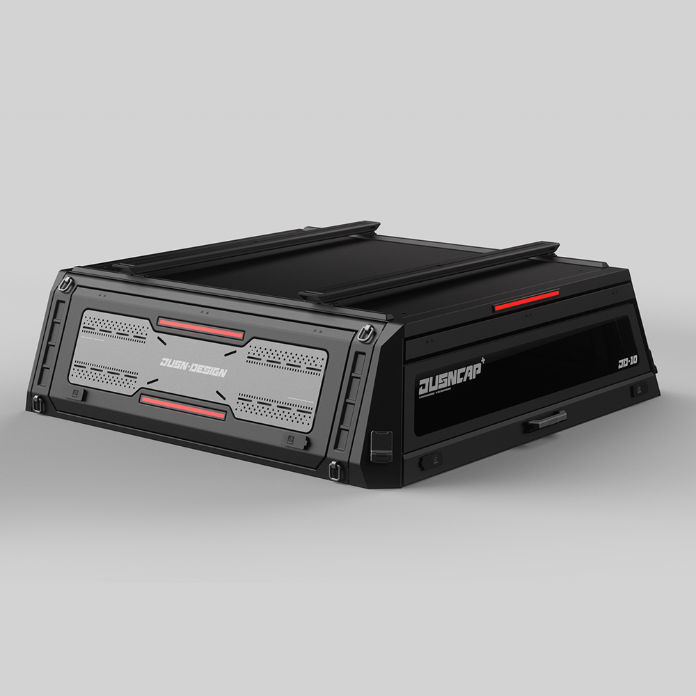 Toyota Tacoma Truck Topper Caps Canopy with Top Horizontal Bars - JUSNDESIGN