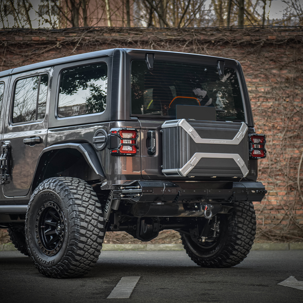 Jeep Wrangler JL JK Trunk Organizer Toolbox, Tailgate Lock Storage Box - JUSNDESIGN