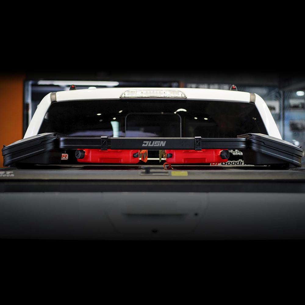 Truck Bed Cargo Storage Rack for RAM 1500 Trunk light Tool Box Tray Basket Lights on Tonneau Cover - JUSNDESIGN