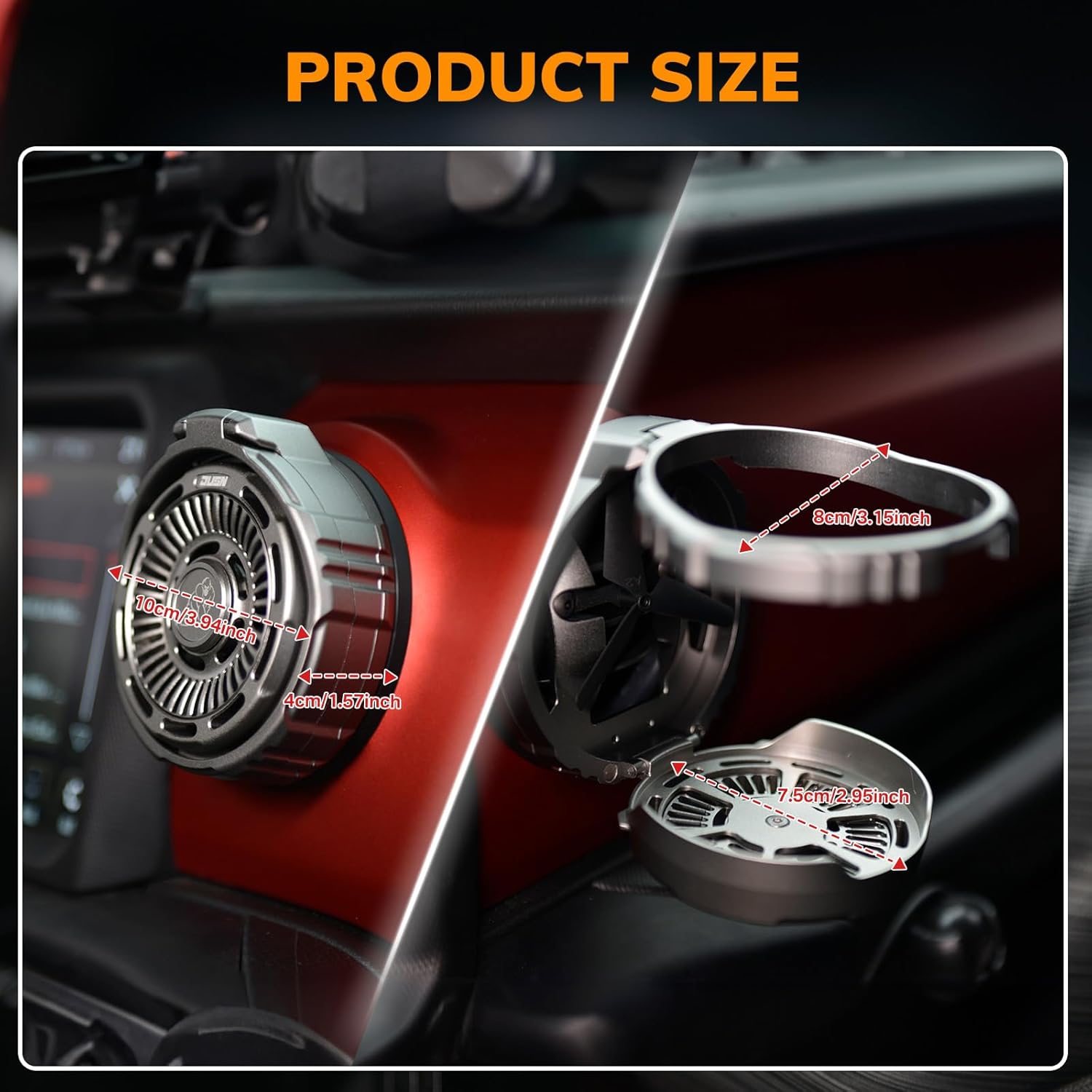 Car Cup Holder for Jeep Wrangler Gladiator JL JT Truck Air Vent Cupholder Accessories - JUSNDESIGN