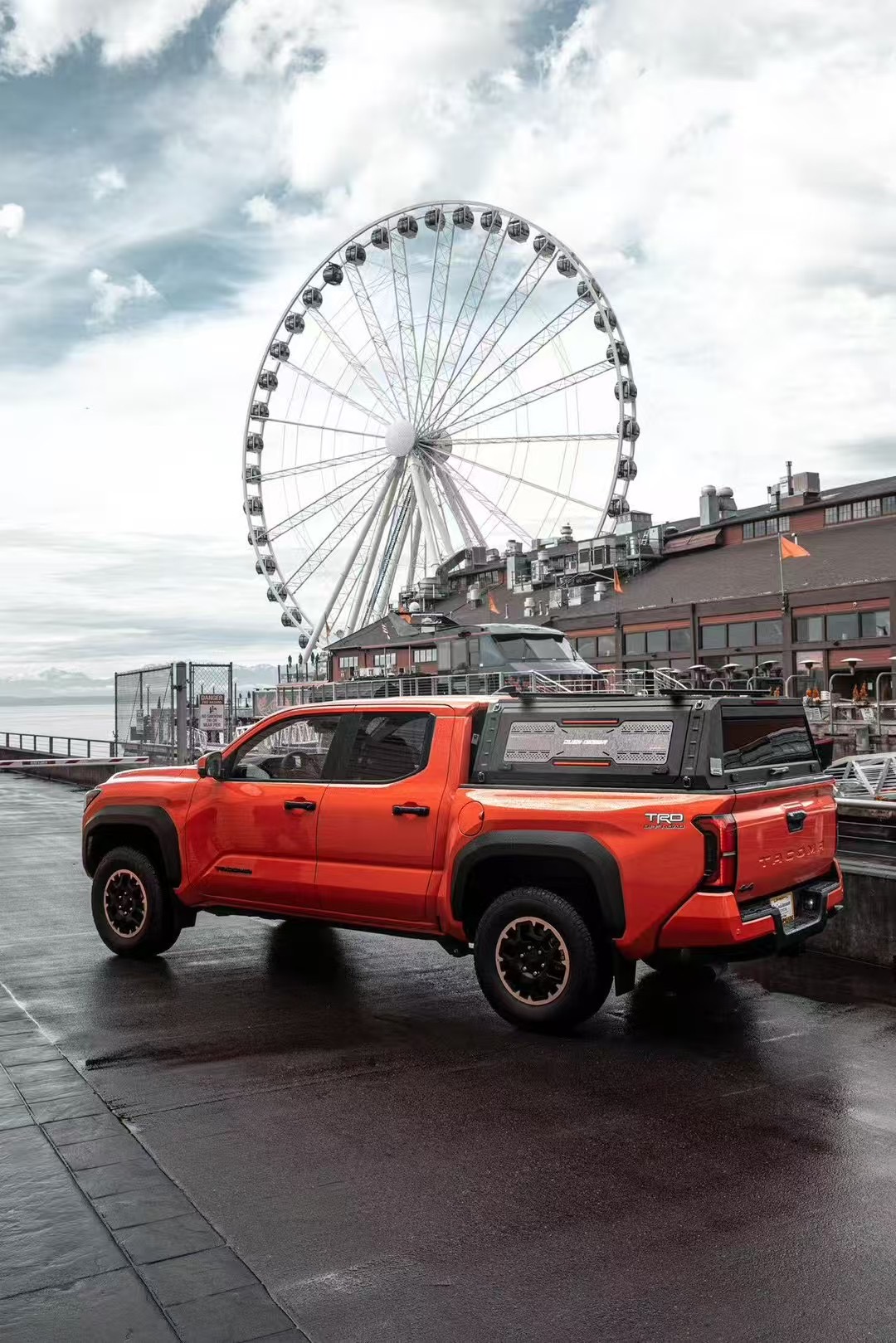 Toyota Tacoma Truck Topper Caps Canopy with Top Horizontal Bars - JUSNDESIGN
