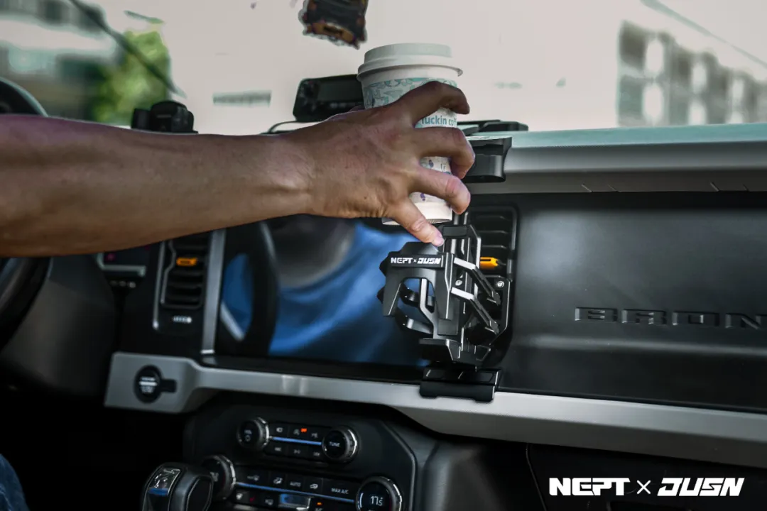 Ford Bronco Mechanical AC Cup Holder - JUSNDESIGN